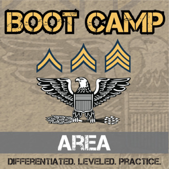 Preview of Area Boot Camp - Printable & Digital Differentiated Practice Activities