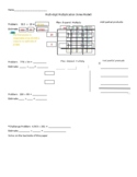 Area/ Box Model 3 digit x 2 digit multiplication step by step