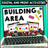 Area Building Blocks Task Card Activity Digital and Printable