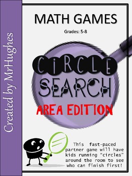 Preview of Area {Circle Search Game}