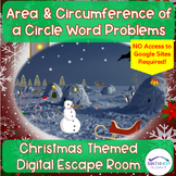 Area & Circumference of Circles: Christmas Themed Digital 