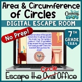 Area & Circumference of Circles Digital Escape Room Pi Day