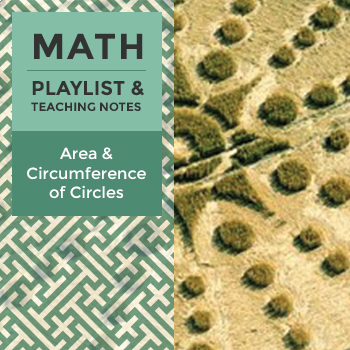 Preview of Area & Circumference of Circles - Playlist and Teaching Notes