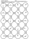 Area & Circumference of a Circle Maze Worksheet Practice with Key