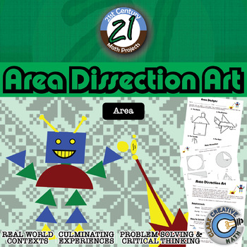 Preview of Area Dissection Art -- Integrated Art & Geometry - 21st Century Math Project