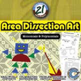 Area Dissection Art: Polynomials -- Algebra & Art - 21st C