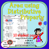 Area Distributive Property Multiplication
