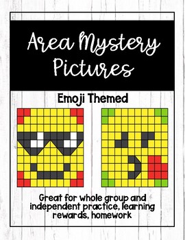 Preview of Area Emoji Mystery Pictures