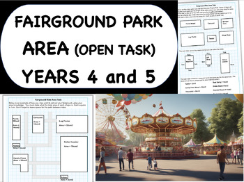 Preview of Area - Fairground Task - Year 4 or 5 (open task)