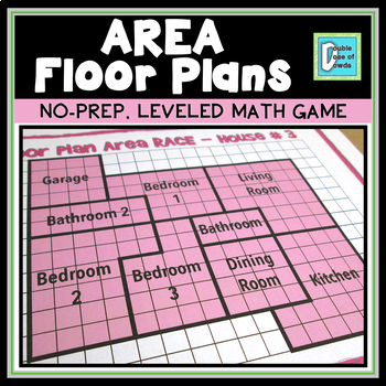 Preview of Area Floor Plan Activities | Real World Area of Rectangles and Irregular Shapes