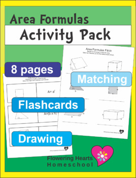 Preview of Area Formulas Activity Pack