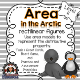 Area Game and Printable Worksheets- Rectilinear Figures