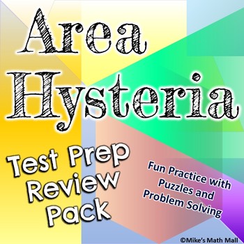Preview of Area Hysteria - Test Prep Review Packet
