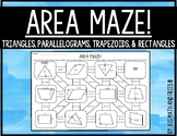Area Maze Activity (Trapezoid, Parallelogram, Triangle, & 
