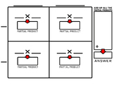 Area Model (2 digits X 2 digits) graphic organizer
