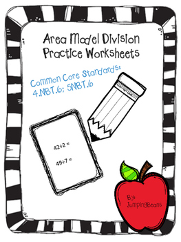 Preview of Area Model Division Practice Worksheets