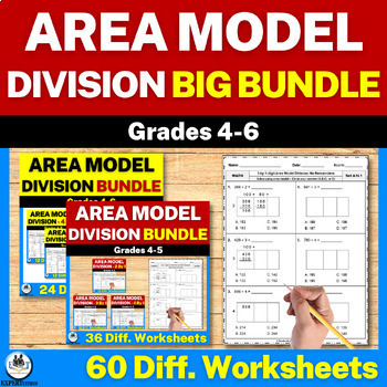 solve division problems without remainders using the area model