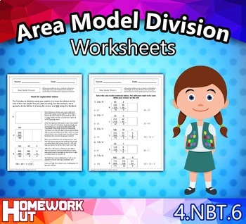 Preview of Area Model Division Worksheets