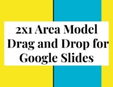 Area Model Multiplication - 2 digit by 1 digit - Drag and Drop