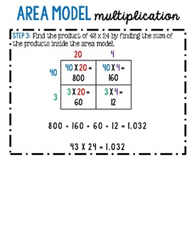 Area Model Multiplication by Little Miss Math | Teachers ...