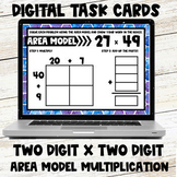 Area Model Multiplication Digital Task Cards - Two Digit b
