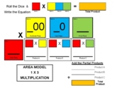 Area Model Multiplication Mats (1x3) & (2x2) Center Activity