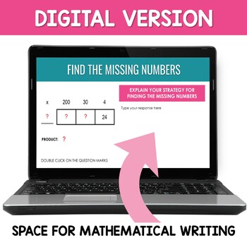 Area Model Puzzles, 3-Digit by 1-Digit Multiplication ...