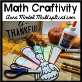 Area Model Multiplication Turkey Craft for Thanksgiving