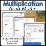Area Model Multiplication Worksheets