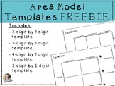 Area Model Templates FREEBIE