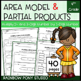 Area Model and Partial Product Multiplication (2-, 3-digit