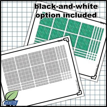 Area Model Multiplication and Division Task Cards by Leaf and STEM Learning