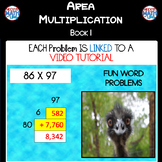 Area Multiplication: Book 1 (ie: 86 x 97) (Distance Learning)