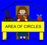 Area Of Circles; for Smart board.