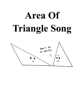 Preview of Area Of Triangle- Song with Actions