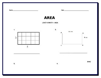 Preview of Area & Perimeter