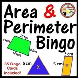 Area & Perimeter Bingo w/ 35 Cards - Area/Perimeter Activity 