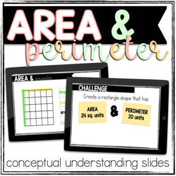 Preview of Area & Perimeter Lesson Plan: Conceptual Slides