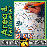 Area & Perimeter Doodle Notes