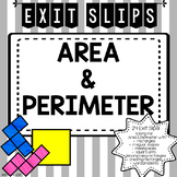 Area & Perimeter Exit Tickets