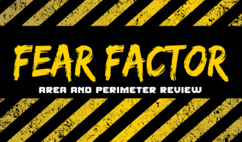 Preview of Area / Perimeter FEAR FACTOR Room Transformation