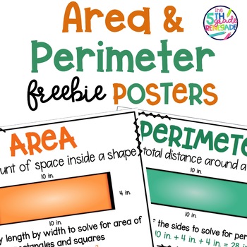 Preview of Area & Perimeter FREEBIE Posters