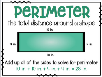Area & Perimeter FREEBIE Posters by The 5th Grade Renegade | TpT