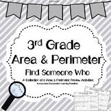 Area & Perimeter Find Someone Who Activity