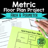 Area & Perimeter Floor Plan Activity with Metric Units