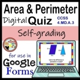 Area Perimeter Google Forms Quiz I Digital Measurement Activity