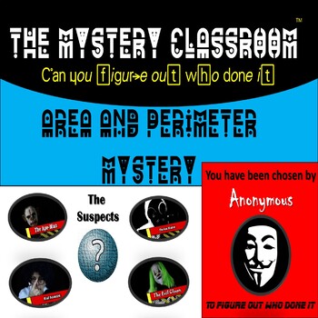 Preview of Area & Perimeter Mystery | Mystery Classroom 