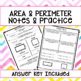 Area & Perimeter Notes and Practice