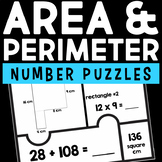 Area & Perimeter Number Puzzles Math Centers & Stations Un