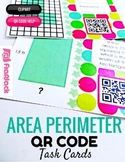Area Perimeter Task Cards with QR Codes